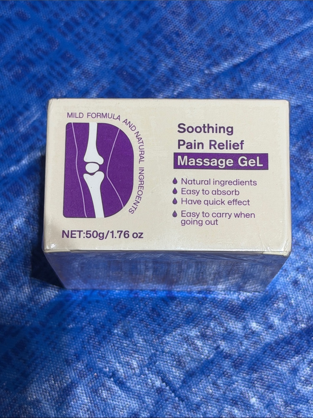 Source Unknown Purple & White Soothing Pain Relief Massage Gel